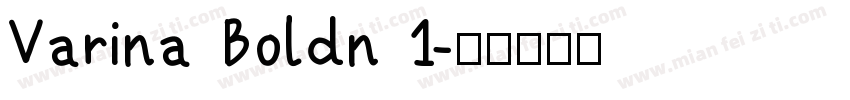 Varina Boldn 1字体转换